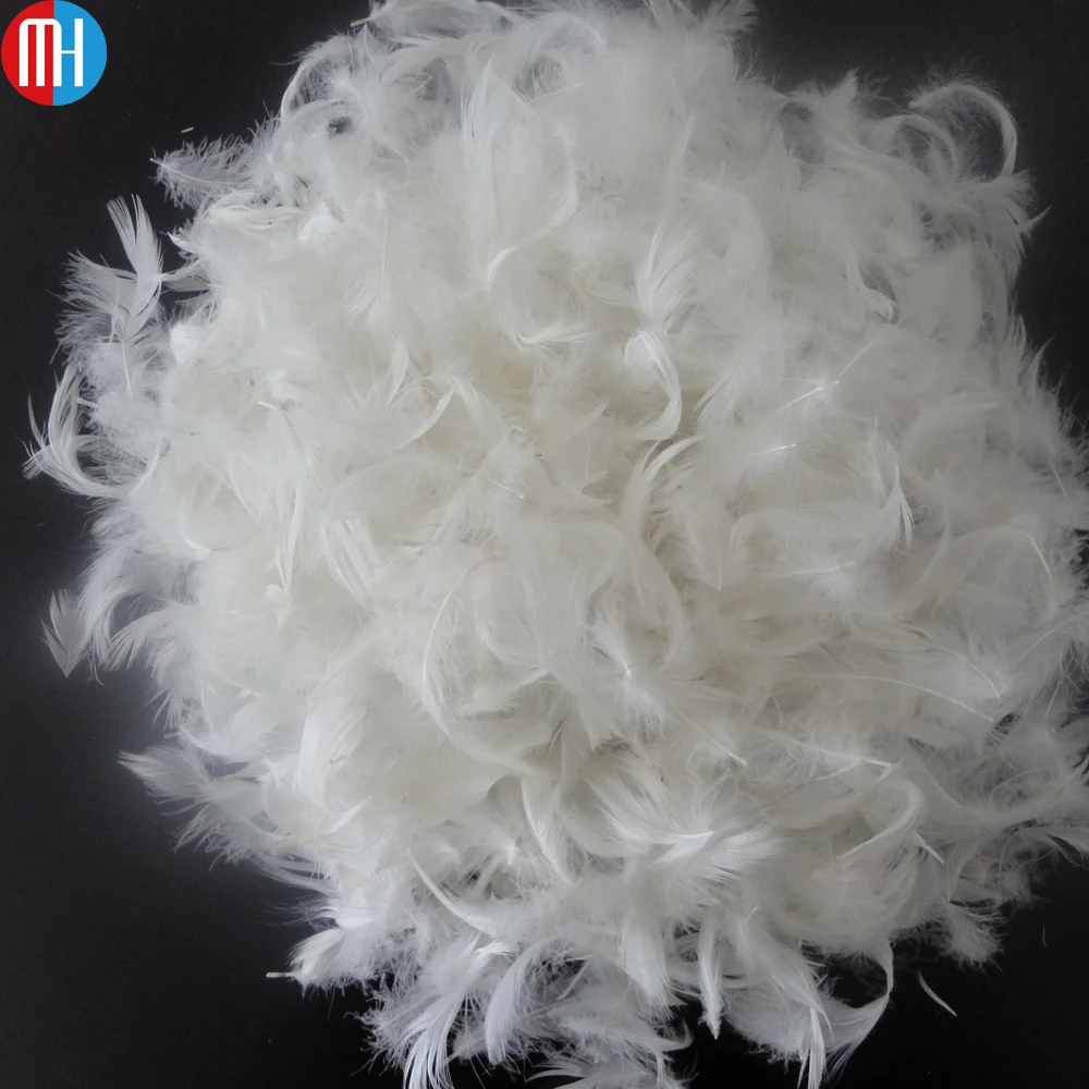
Hot sale washed white duck feather 2-4CM cheap fill 