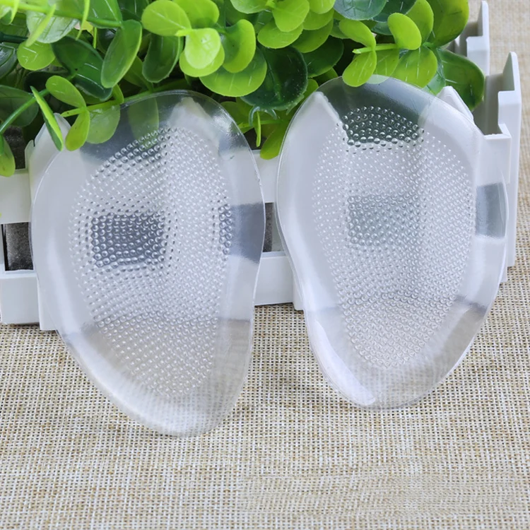 Transparent Anti slip Sticky High Heel Shoes Soft Silicone Gel Foot Massage Ball of Foot Cushions Pain Relief Shoe Inserts