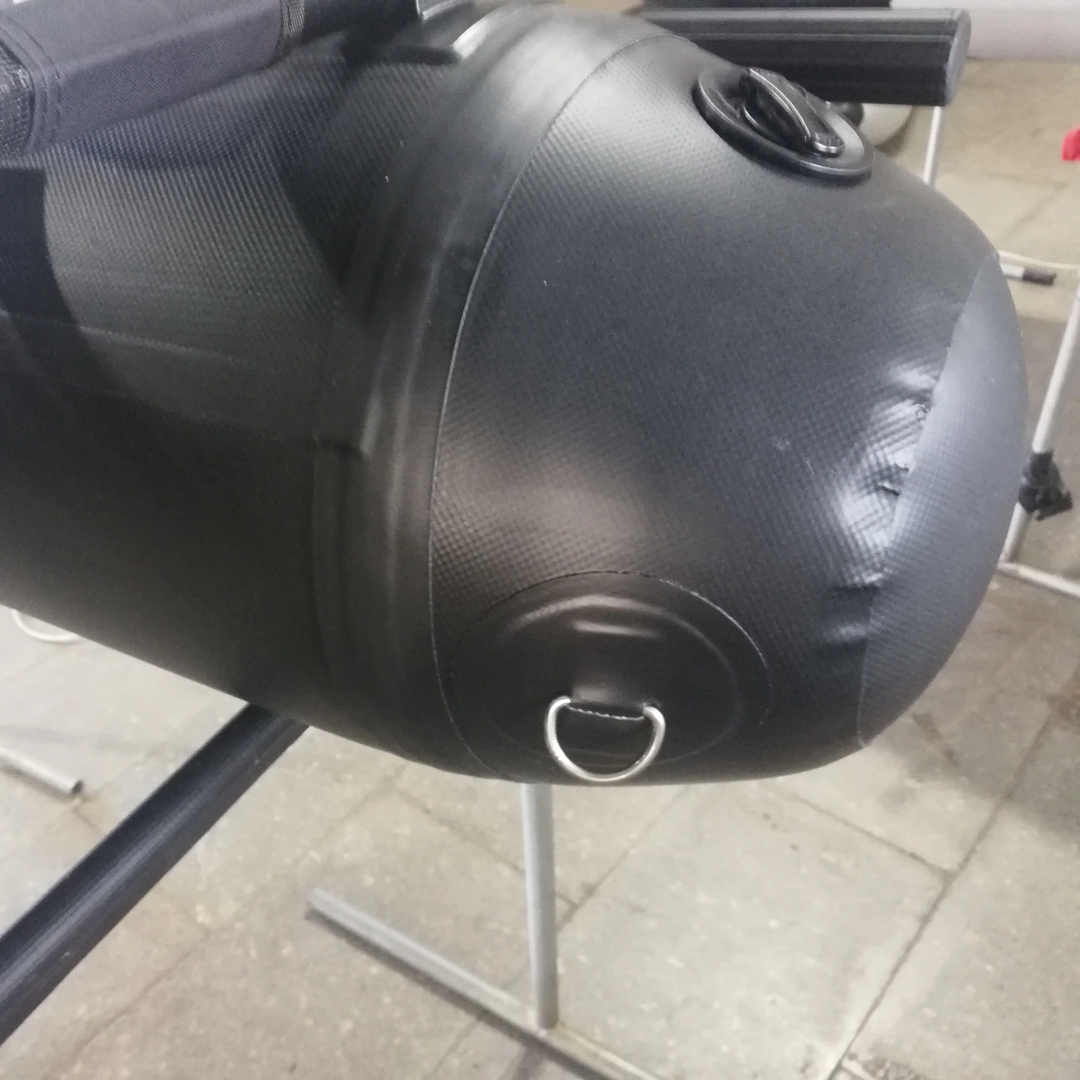 made in China PVC material float tube black color inflatable fly fishing belly boat for sale