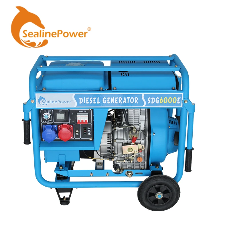 Electric Start Single Cylinder 8kw Inverter Generator Diesel