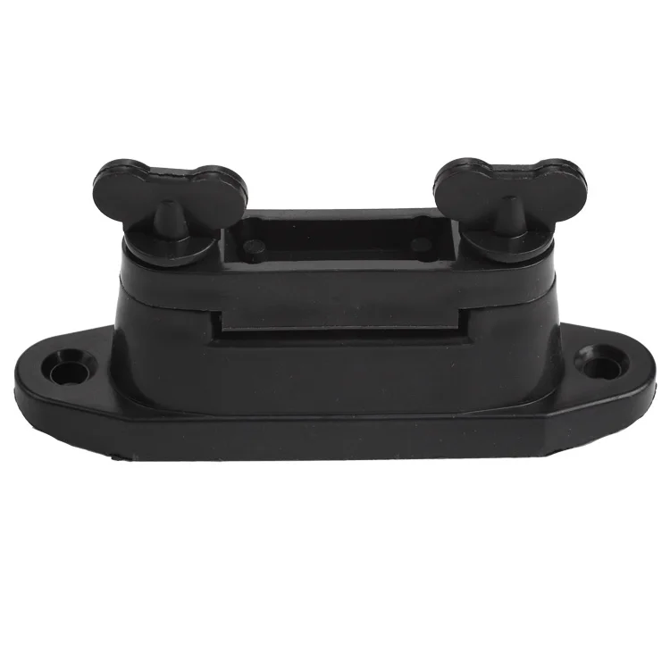 Electric fence wooden post black plastic clamp insulator for 40mm polytape
