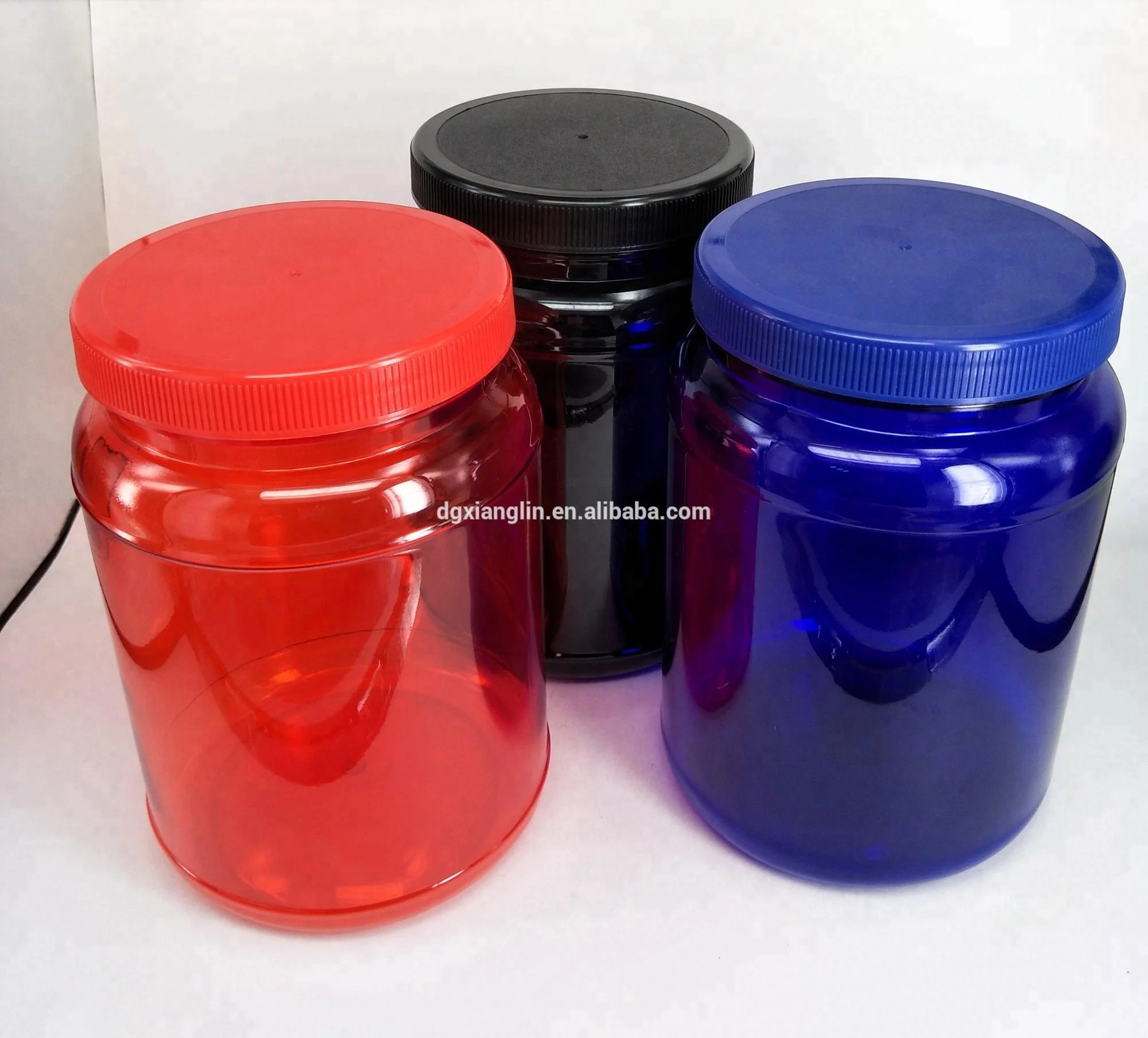 High quality wholesale PET plastic jars for food with lids