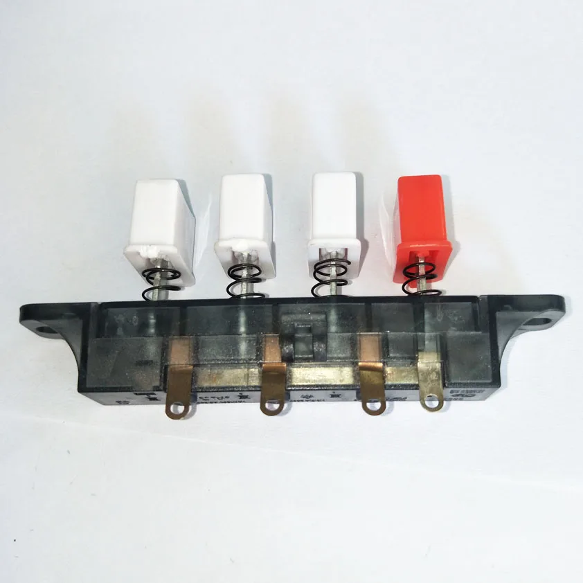 Electric table fan switch 4 keys soldering wiring push button keyboard switches