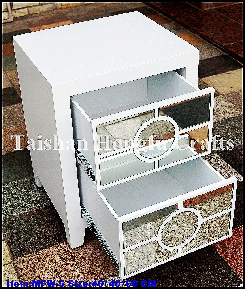 
Modern living room mirrored furniture,cabinet with drawers,self-priming drawer rails 