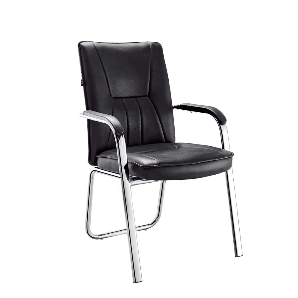 Европейский стиль пояса из натуральной кожи Высокая спинка зал ожидания стул для офиса