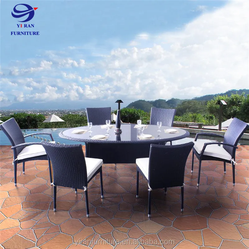 Cornelia Garden furniture table dining sets Rattan and Wicker sling chair outdoor patio furniture