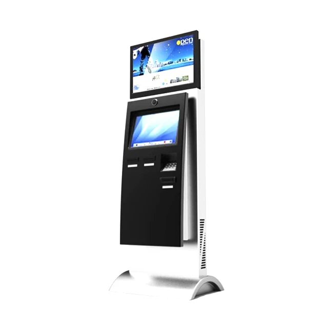 Dual Screen Kiosk Self Service Printing Touch Koisk Movie Display Cinema Ticket Vending Machine