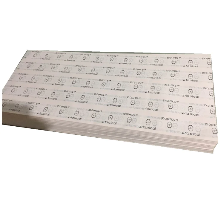 Customized printing cheap greaseproof food grade wrapping paper for sandwich