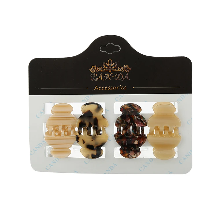 High quality cheap flower acetate hair clips hair stylist ornament hair claw clips for women