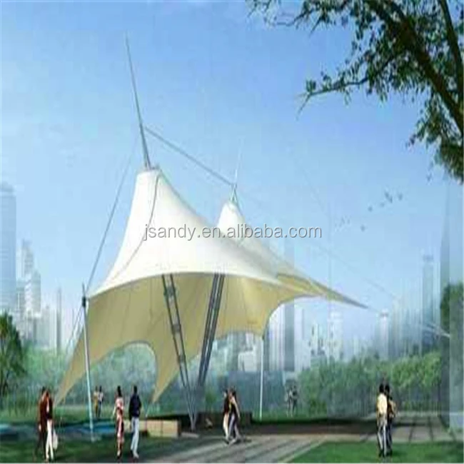 New design China professional manufacture tensioned fabric stadium tent membrane structures