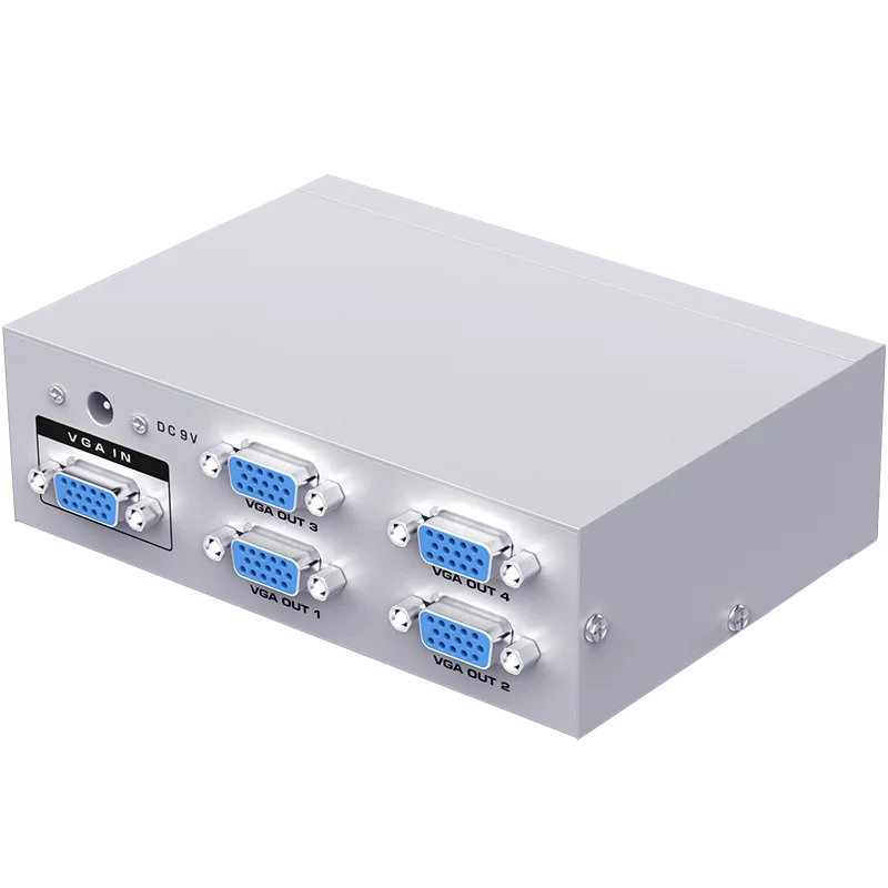 250 МГц vga-разветвитель 1 в 4 out, MT-VIKI 1x4 1 компьютера 4 монитор + адаптер питания сплиттер VGA