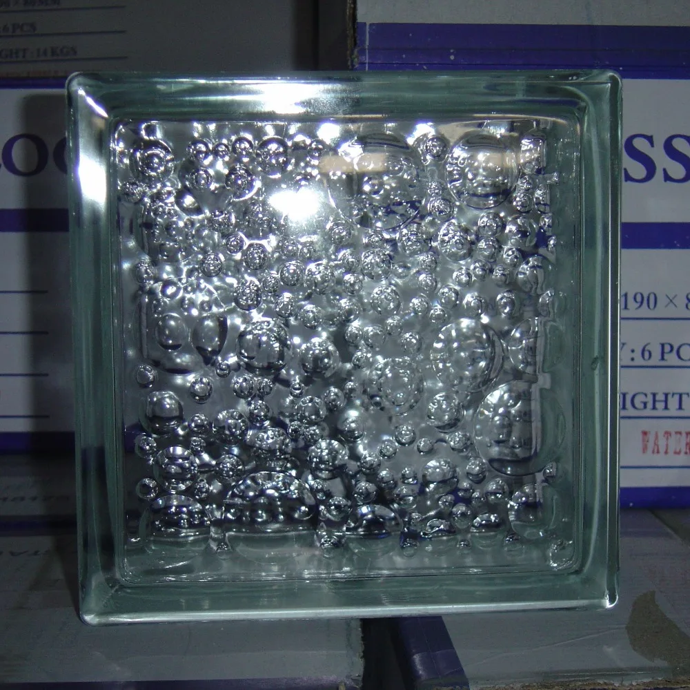 Строительный декоративный стеклянный блок