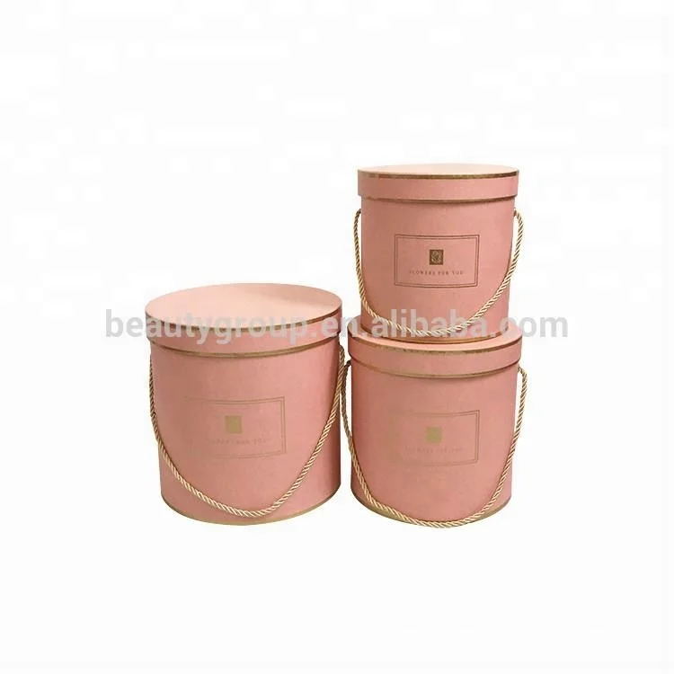 Wholesale high quality luxury round flower gift boxes