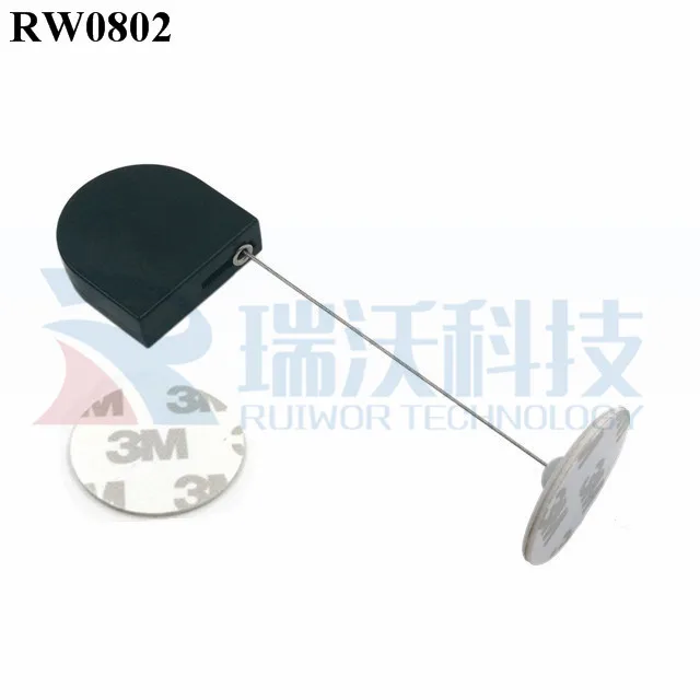 D-Shaped Mini Anti Theft Display Security Tether Pull Box With ABS End Used in Bazaar