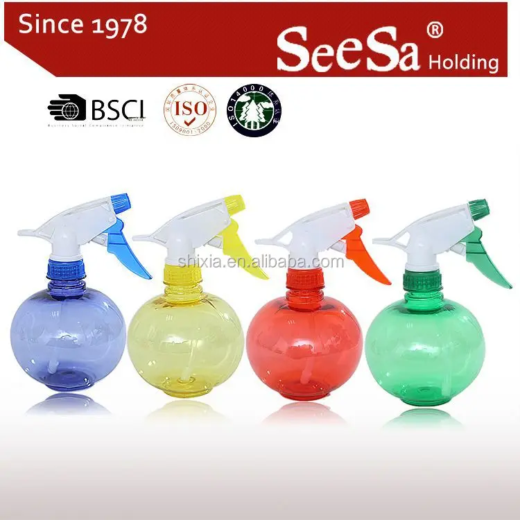 Factory custom 450ml household plastic hand pressure trigger water mist sprayer bottle