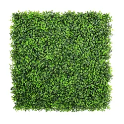 Factory Price Plastic Anti UV Artificial Boxwood Fence Hedge Panels Mat Plants Green Wall