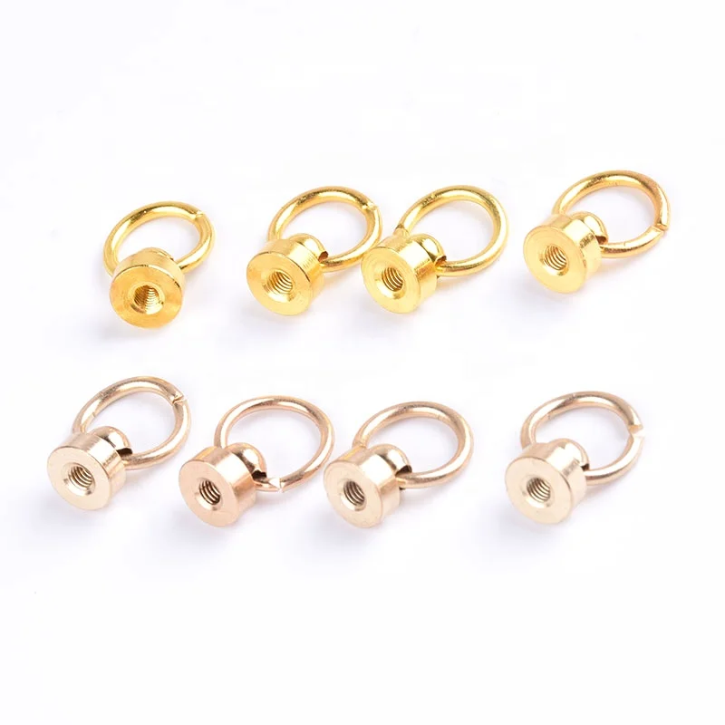 Латунные заклепки Ivoduff, шпильки, винт-крепеж, винт, шпилька, кольцо с круглой головкой, аксессуары для работы с кожей