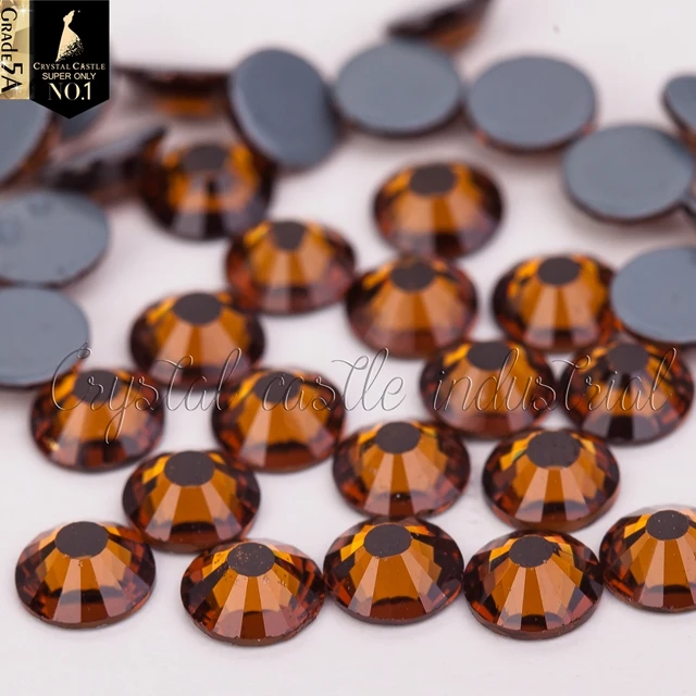 Wholesale apparel accessories 5A loose ss20 colorful same cut facets crystal glass flat back hot fix rhinestone