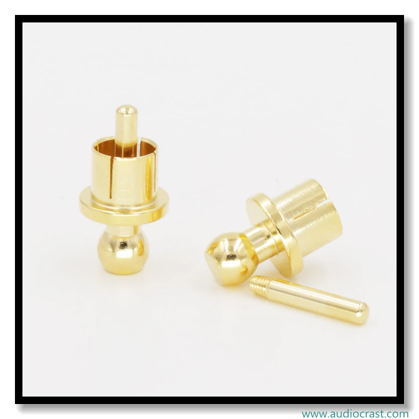 8pcs Gold Plated Short-Circuit Socket Phono Connector RCA Shielding jack socket protect cover RCA caps