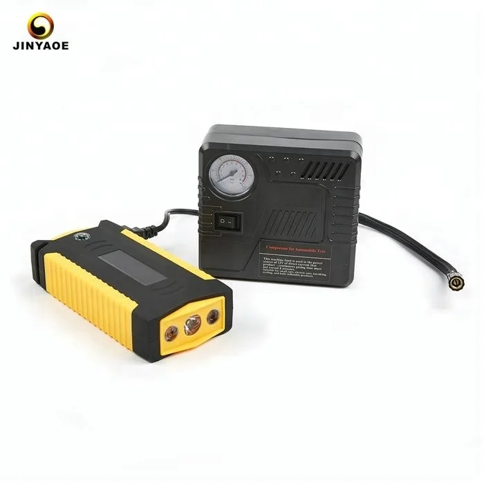 Portable 12v 18000mAh super capacitor car battery charger power bank and car jump starter with LCD