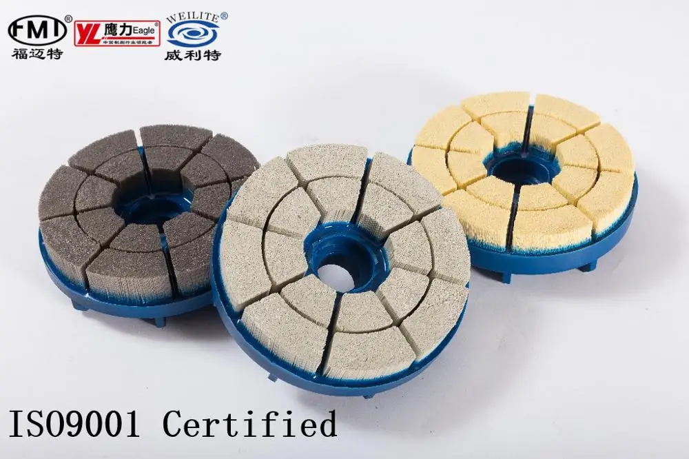 FMT  industrial polishing abrasive wire Disc  brushes for automobile engine deburring and polishing