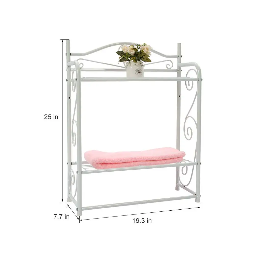 Ванная комната хранения стене висит полка полотенца стойки Организатор