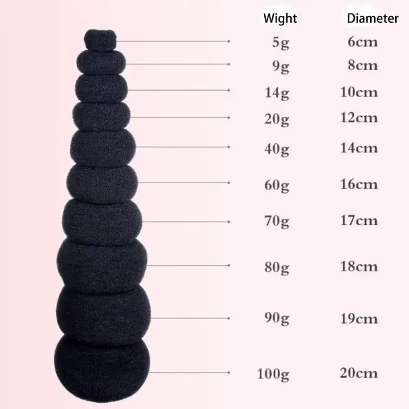 Wholesale Professional Nylon Hair Donut Bun Clip Cold Temperature Hair Curling Accessory