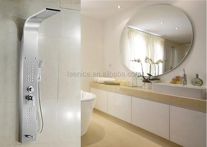 304 stainless steel 5 function rainfall shower panel