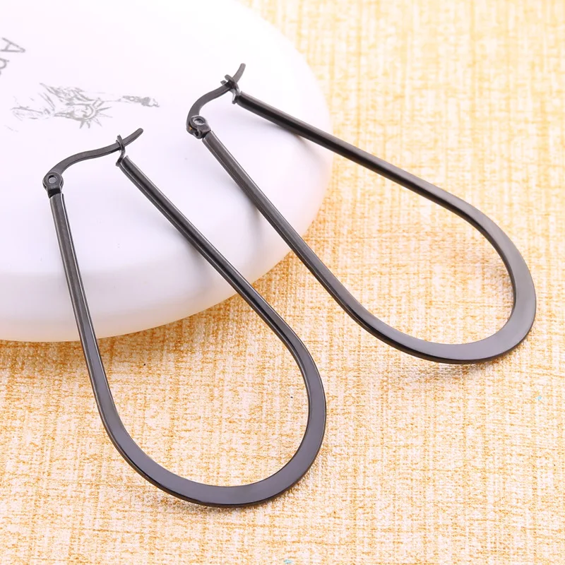 Chengfen stainless steel gold plated U shape clip new design earrings fancy