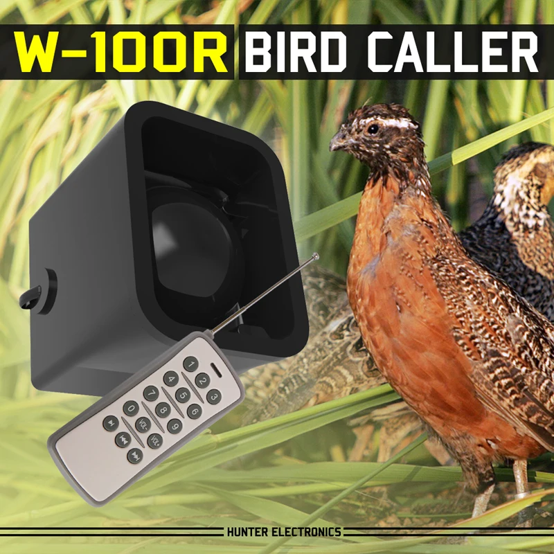 MP3 BIRD CALLER FOR HUNTING 100W WITH TIMER AND REMOTE