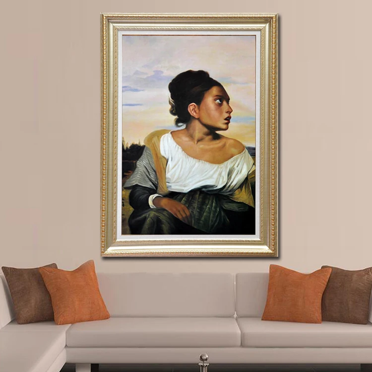 Museum Quality Classical Girls Body Painting Portrait Wall Art