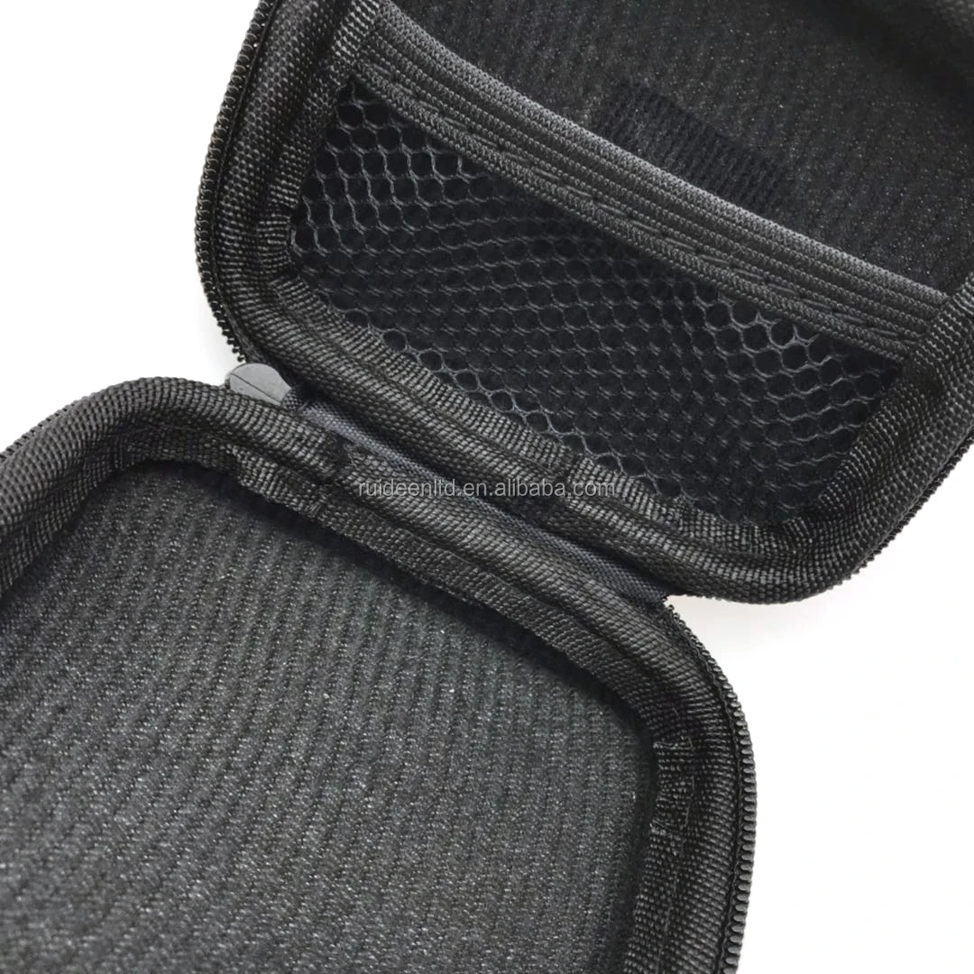 9.4*7.6*3.7CM Red 1680D Nylon Hard Shell EVA Case for Earbud Case (LZH-45)