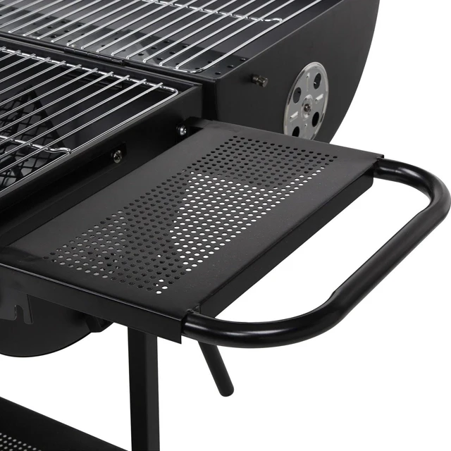 Double Sided Oil Drum BBQ Gill Outdoor Charcoal Barbeque  Grill
