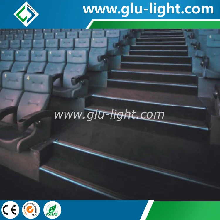 Aluminum LED Profile for stair stair alu LED Extrusion with led strip