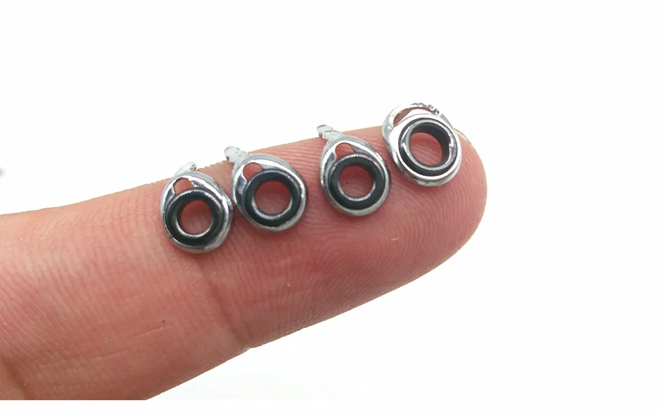 8pcs/set stainless steel frame KL series bracket inside ceramic ring Fishing Rod Guide