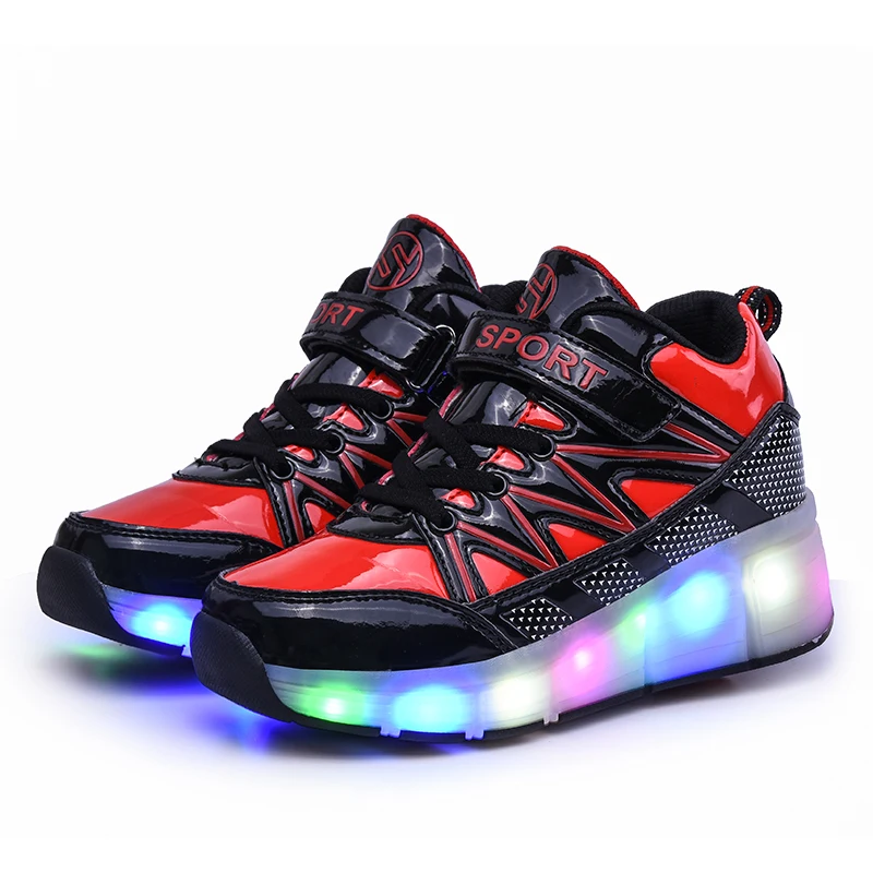 Led shoes with wheels roller skates sneakers