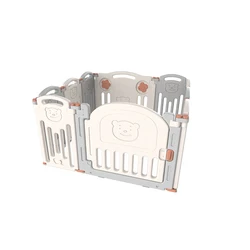 Европейский стандарт EN71, комнатный пластиковый портативный манеж для детей с дверью, забор для детей, 8 + 2 панели