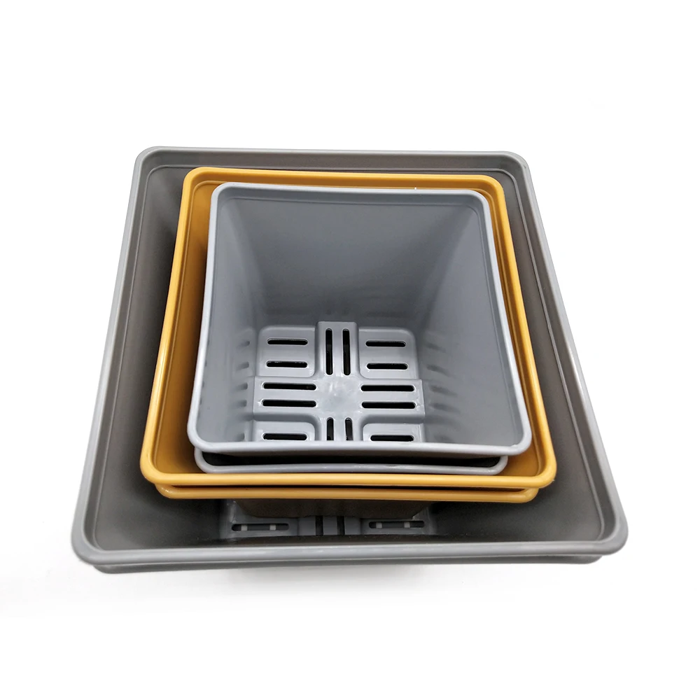 
Wholesale garden small plastic square flowerpot 