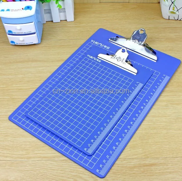 A4 size Office Supplies Display Clip Writing Board/plastic clipboard