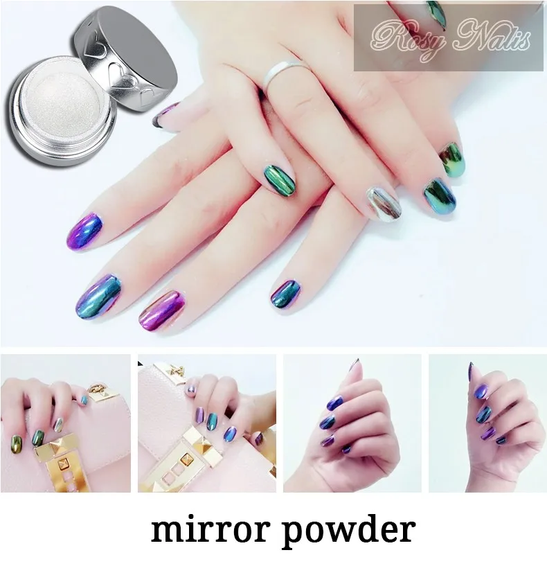 Acrylic paint sets of mirror nail chrome powder nail supplies professionals