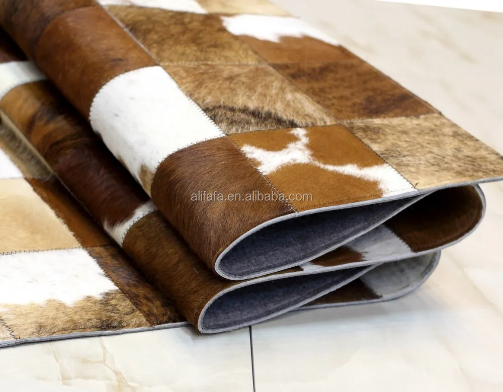 Китай поставщик для коровьей шкуры домашний декор ковер, лоскутный коврик из воловьей кожи
