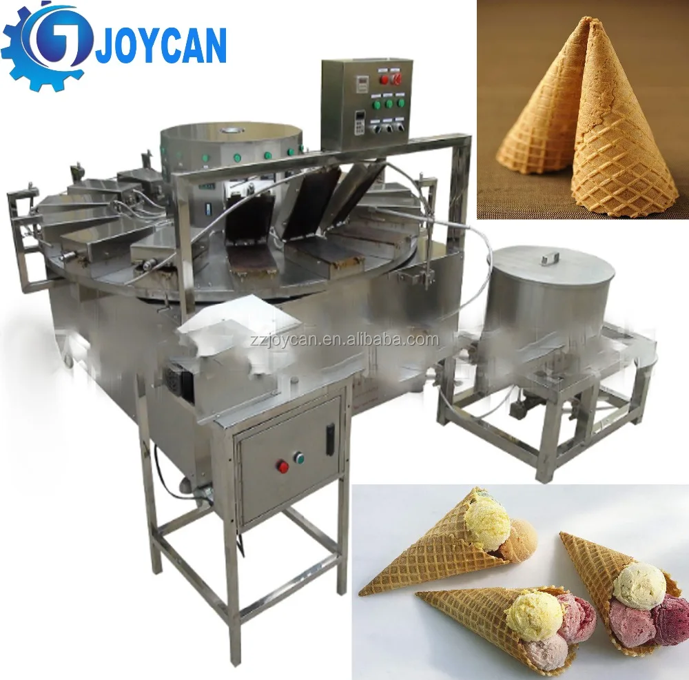 Automatic Waffle Biscuit Baking Crisp Snow Rolled Sugar Cone Making Machinery