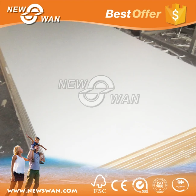 
White Melamine Faced MDF Board / Glossy Melamine MDF 