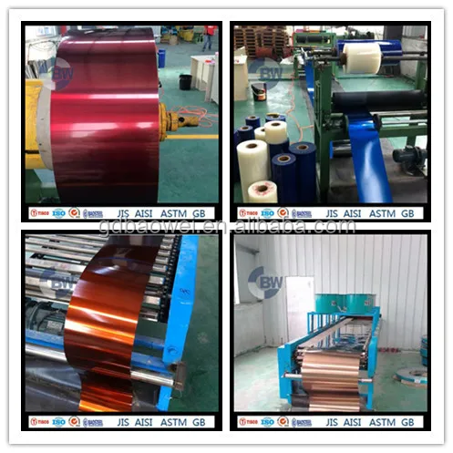 Hot Selling Colored Coil Stainless Steel  Plate 430 Decoration 400 Series 10-1080MM BAOWEI CN;GUA Bending,cutting ISO