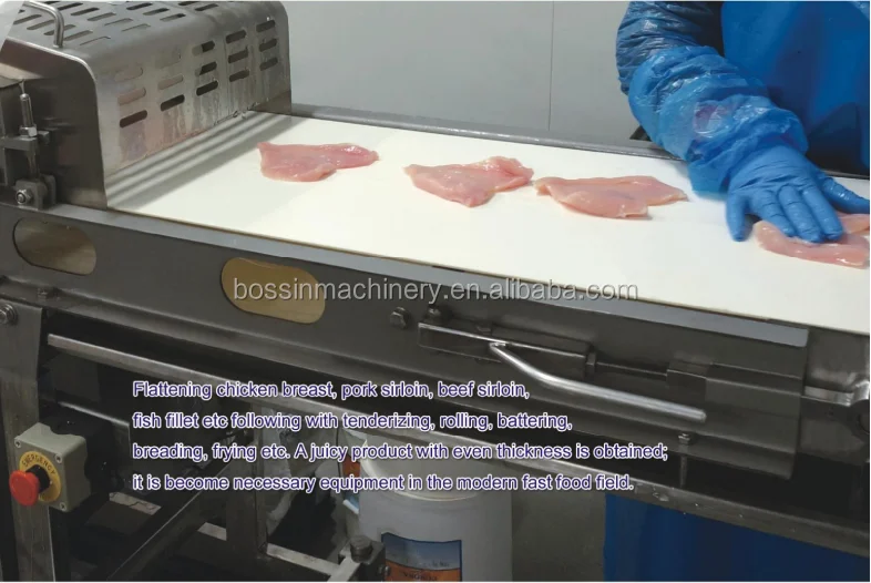 
Chicken meat flatten machine 