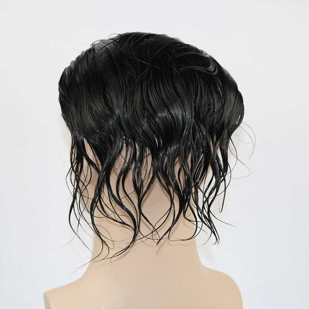 Swiss Lace Human Hair Mens Toupees Full Lace Toupee Human Hair Replacement for Men Unprocessed Virgin Human Hair Pieces