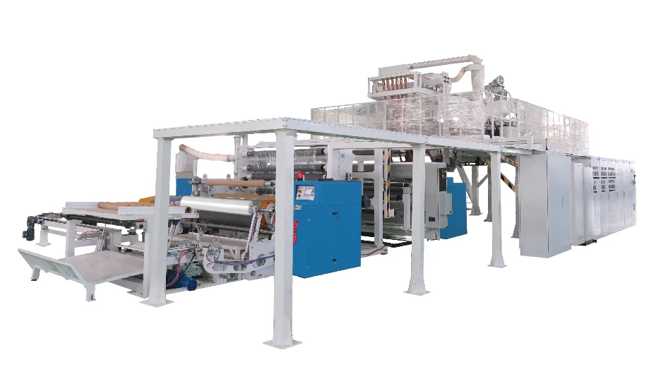 
Fully automatic LLDPE 1000mm plastic three layer stretch film producing machine for sale 