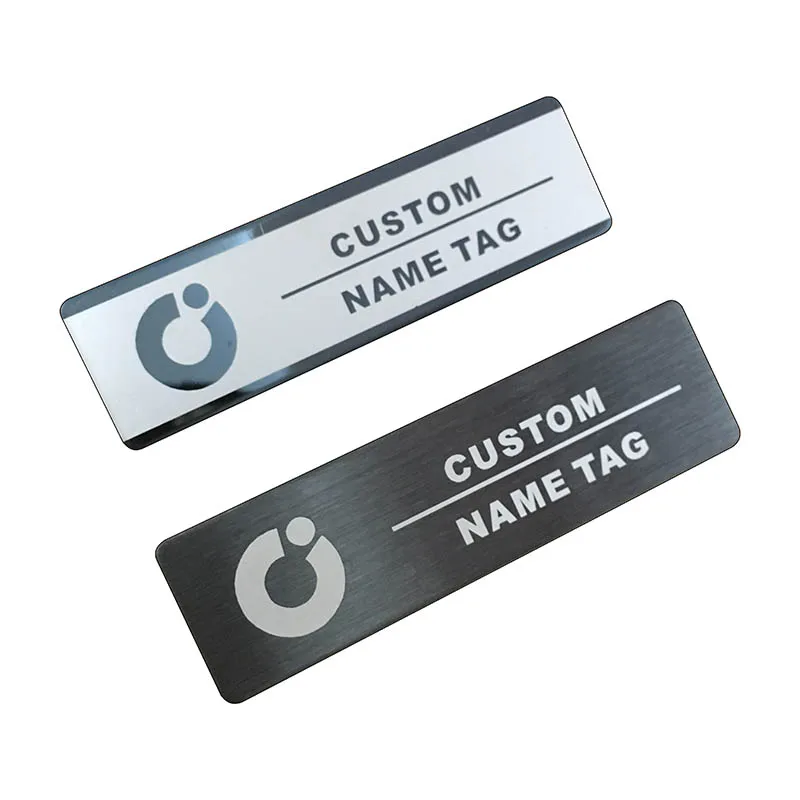 
electroplating matt metal attach nameplate Logo Decorating nameplates Metal Nameplates 