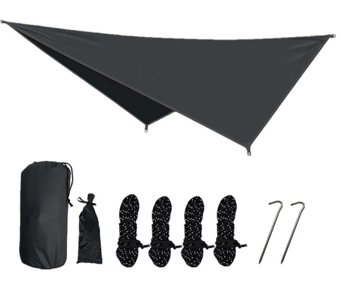 Camping Outdoor Waterproof Rain Fly for Hammock 1 - 2 Person Tent Carbon Fiber Single Nylon