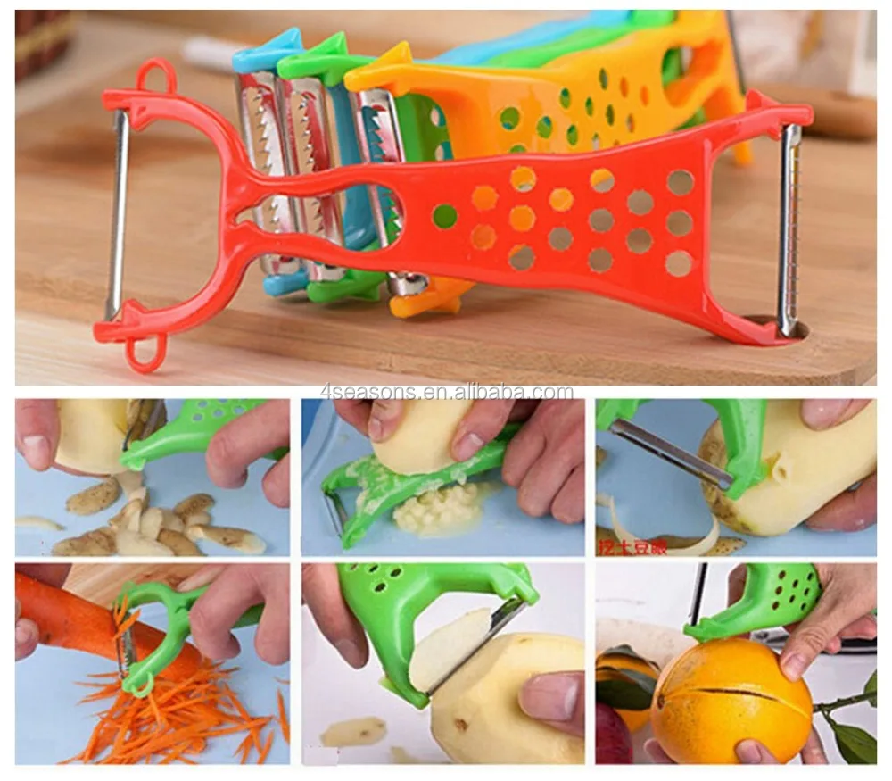 Multi function double head vegetable peeler grater
